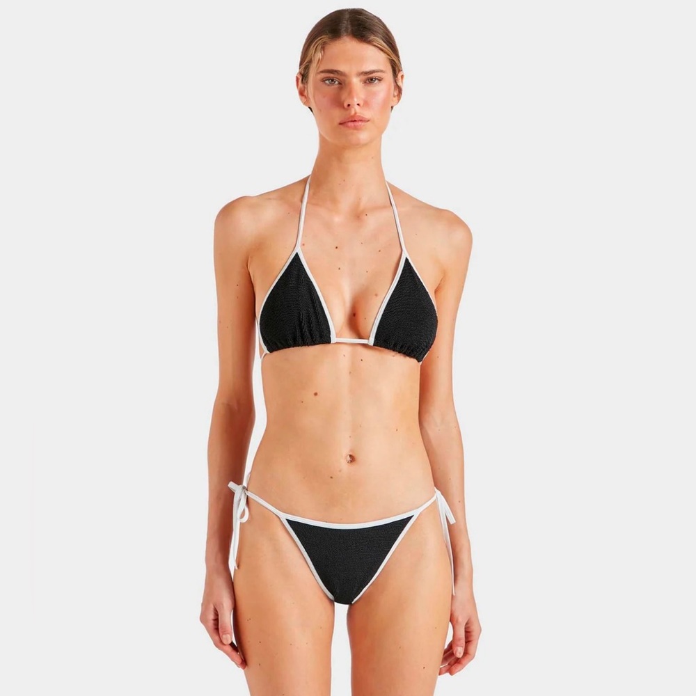 Hunza G Gina Bikini Black and White